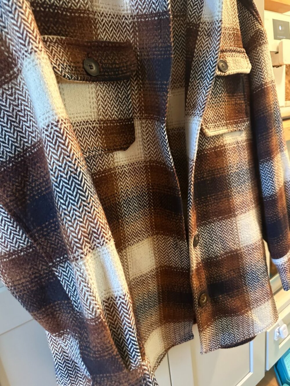 She + Sky Shacket Size Medium - Picture 3 of 4